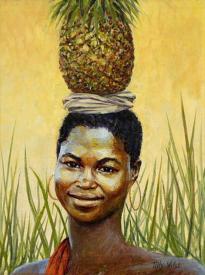 Pineapple Girl, 2004 (oil on canvas)  de Tilly  Willis