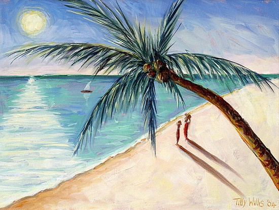 Rustling Palm, 2004 (oil on canvas)  de Tilly  Willis