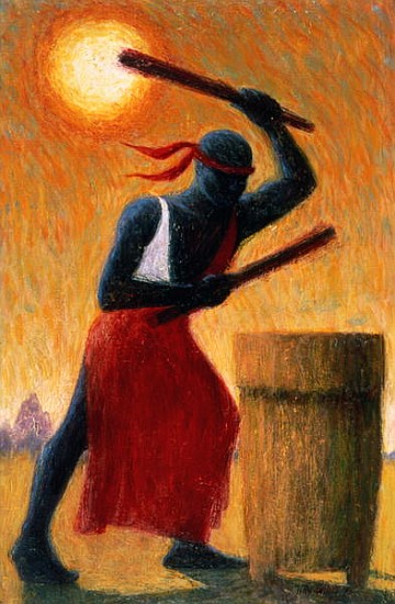 The Drummer, 1993 (oil on canvas)  de Tilly  Willis