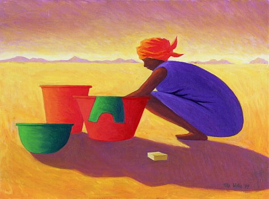 Washer Woman, 1999 (oil on canvas)  de Tilly  Willis