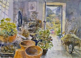 Potting Shed at La Forge de Buffon (w/c) 