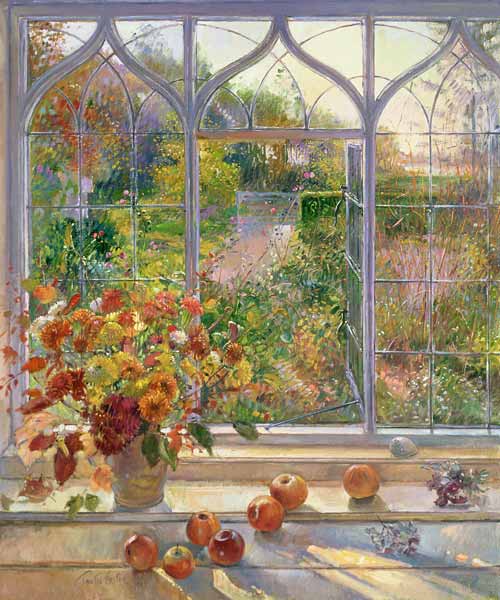Autumn Windows, 1993 (oil on canvas)  de Timothy  Easton