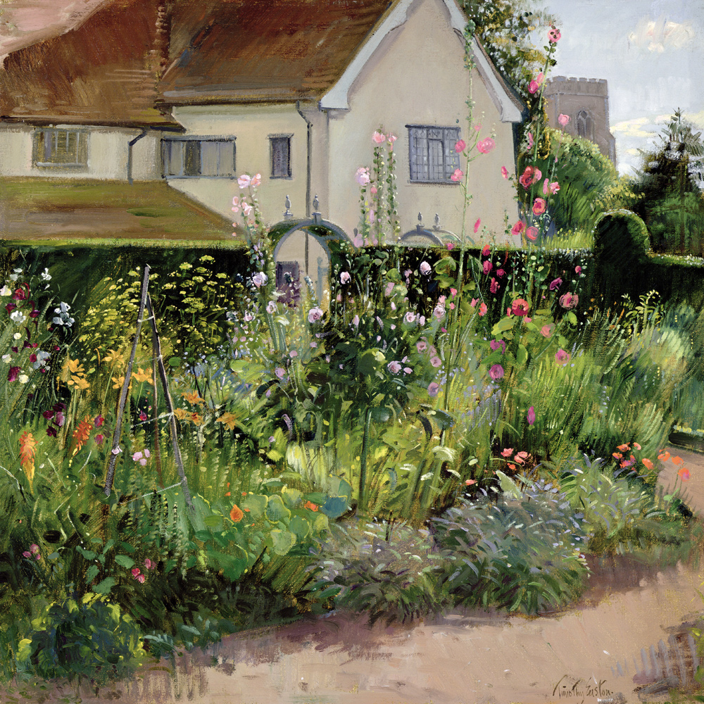 Corner of the Herb Garden (oil on canvas)  de Timothy  Easton