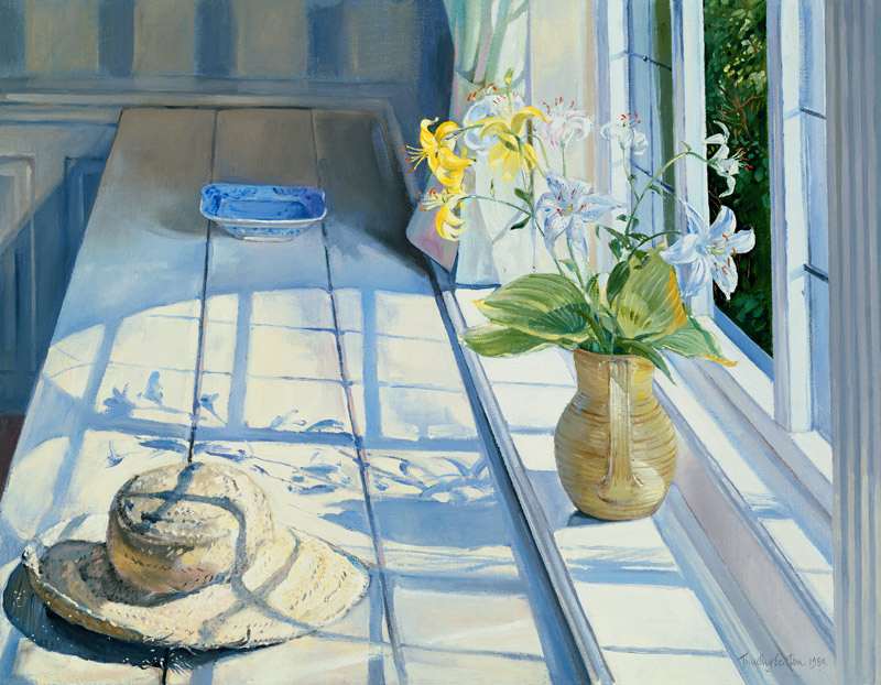 Lilies and a Straw Hat  de Timothy  Easton