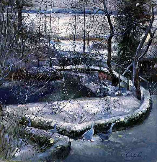 Bridge Over the Willow Tree, 1996 (oil on canvas)  de Timothy  Easton
