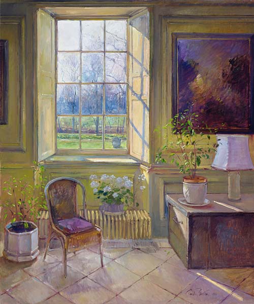 Spring Light and The Tangerine Trees, 1994 (oil on canvas)  de Timothy  Easton