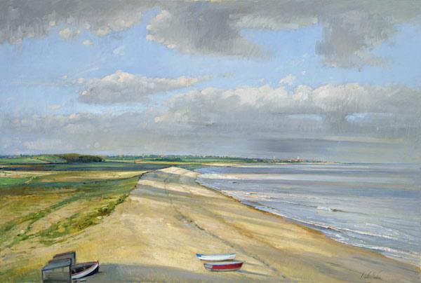 Shadowed Crescent, Dunwich (oil on canvas) 