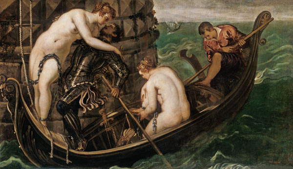 The rescue of the Arsinoë de Tintoretto (aliasJacopo Robusti)