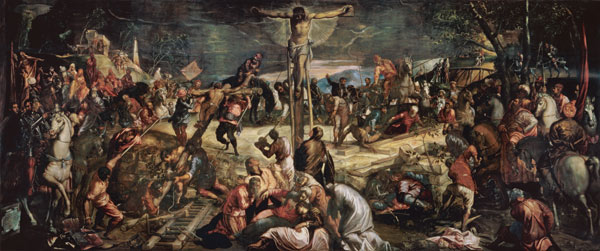 The Crucifixion of Christ de Tintoretto (aliasJacopo Robusti)