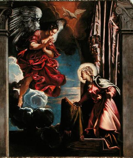 The Annunciation de Tintoretto (aliasJacopo Robusti)