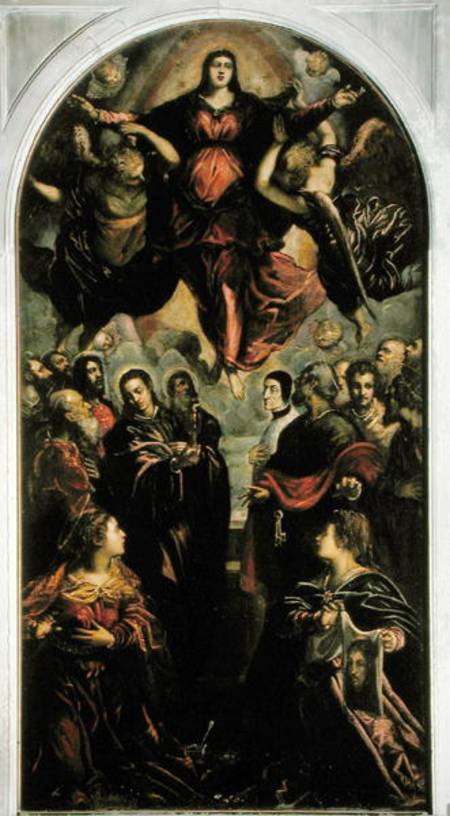 Assumption of the Virgin de Tintoretto (aliasJacopo Robusti)