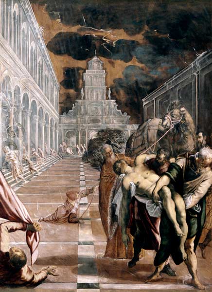 Rescue of the body of Saint Markus de Tintoretto (aliasJacopo Robusti)