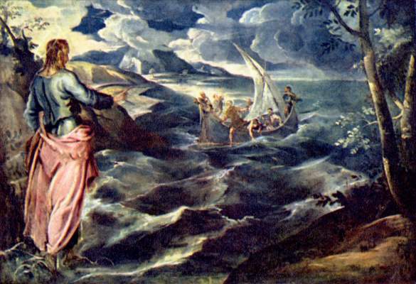 Christ at the lake Tiberias de Tintoretto (aliasJacopo Robusti)