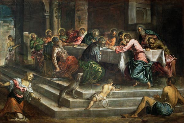 Last Supper de Tintoretto (aliasJacopo Robusti)