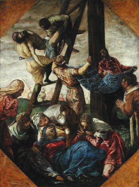 The Descent from the Cross de Tintoretto (aliasJacopo Robusti)