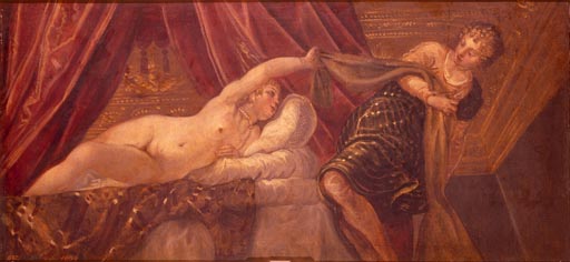 Joseph und die Frau des Potiphar de Tintoretto (aliasJacopo Robusti)