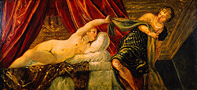Joseph and the woman of the Potiphar de Tintoretto (aliasJacopo Robusti)