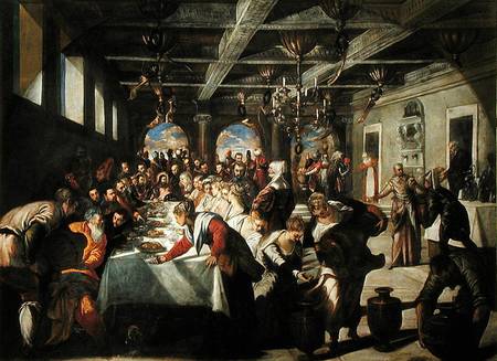 Marriage at Cana de Tintoretto (aliasJacopo Robusti)