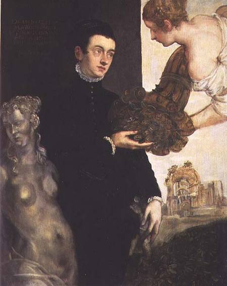 Ottavio Strada (1549/50-1612), designer of jewellery, miniaturist and archaeologist de Tintoretto (aliasJacopo Robusti)