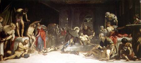St. Roch Curing the Plague de Tintoretto (aliasJacopo Robusti)