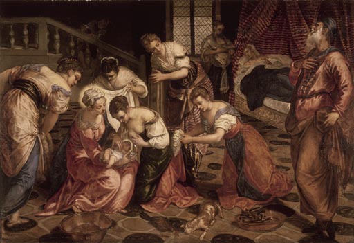 Tintoretto, Geburt Mariae de Tintoretto (aliasJacopo Robusti)