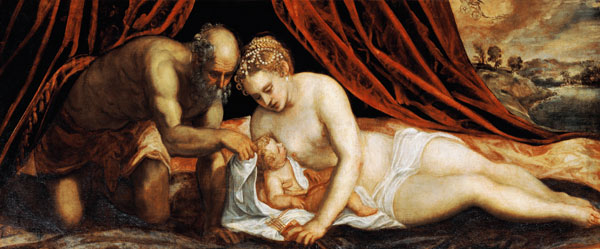 Venus, Vulkan und Amor. de Tintoretto (aliasJacopo Robusti)