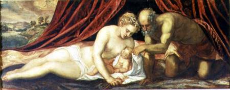 Venus, Vulcan and Cupid de Tintoretto (aliasJacopo Robusti)