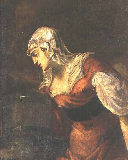 The Woman of Samaria at the Well de Tintoretto (aliasJacopo Robusti)