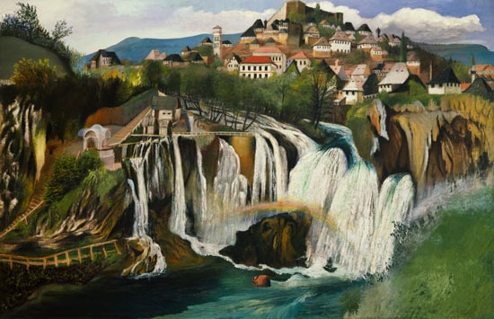 The waterfall of Jajce de Tivadar Csontváry-Kosztka