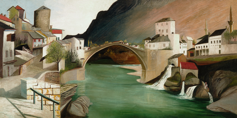 Roman bridge in Mostar de Tivadar Csontváry-Kosztka