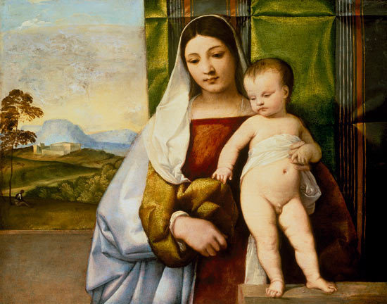 Maria mit Kind de Tiziano Vecellio