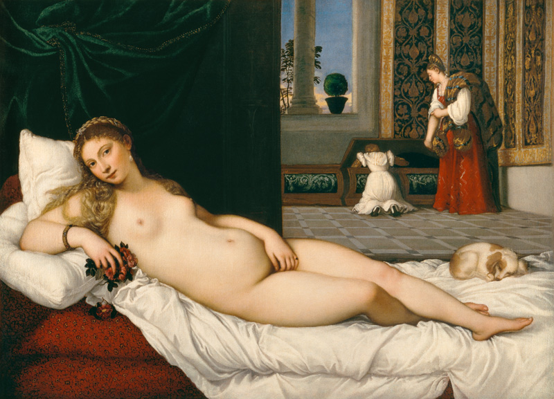 La Venus de Urbino de Tiziano Vecellio
