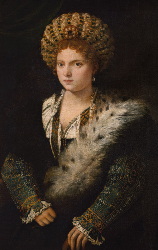 Isabella this ' Estonian, marks countess of Mantua de Tiziano Vecellio