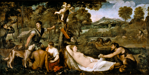Pardo Venus or Jupiter and Antiope de Tiziano Vecellio