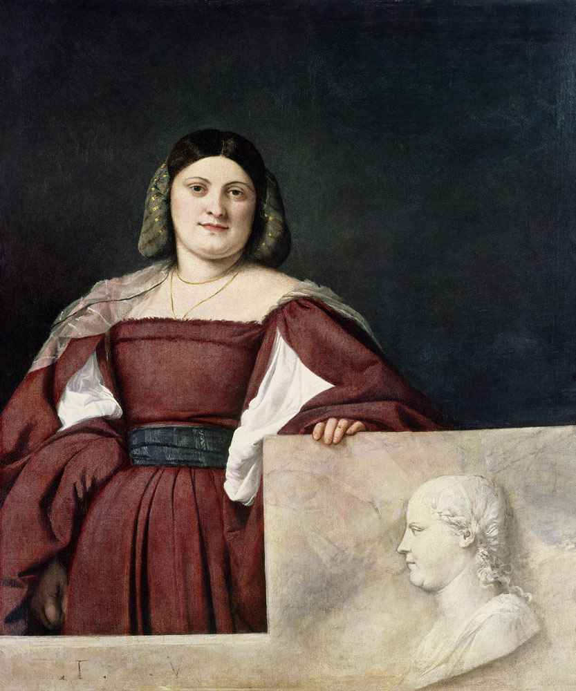 Portrait of a Lady (La Schiavona), c.1510-12 de Tiziano Vecellio