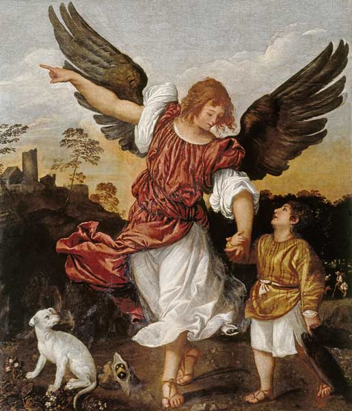 Tobias and the Angel de Tiziano Vecellio
