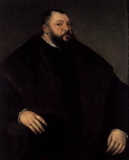 Elector Johann Freidrich ven Sachsen (1503-54) de Tiziano Vecellio