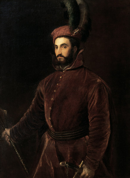 Portrait of Ippolito de' Medici de Tiziano Vecellio