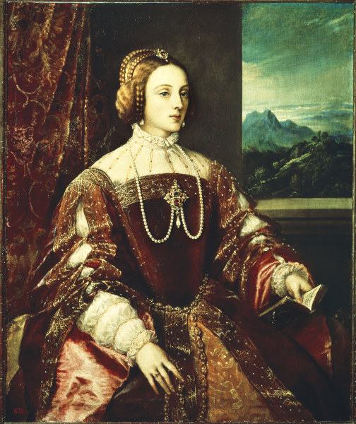 Isabella von Portgual / Gem.v.Tizian de Tiziano Vecellio