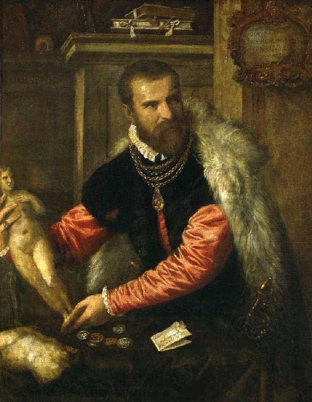 Jacopo de Strada, italienischer Kunstsammler de Tiziano Vecellio