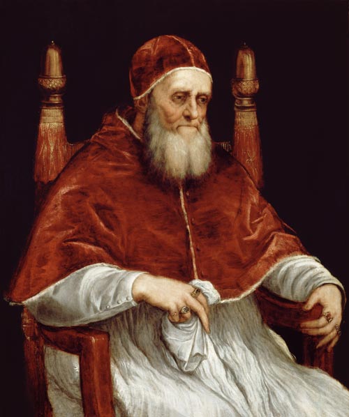 Pope Julius II (1443-1513) after a painting by Raphael de Tiziano Vecellio