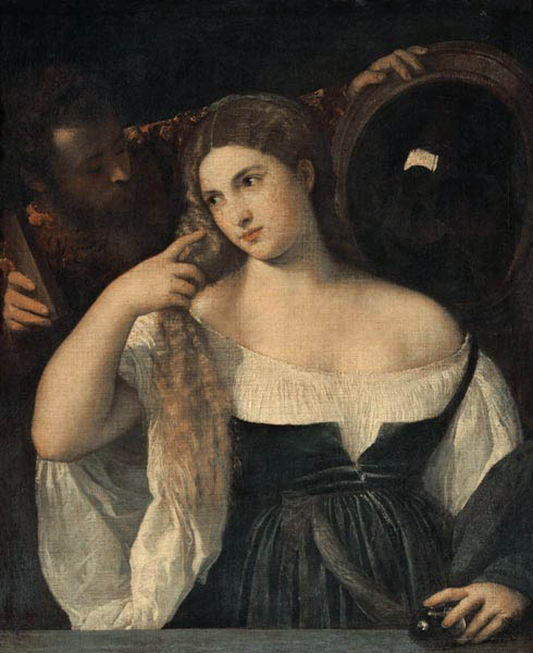 Portrait of a Woman at her Toilet de Tiziano Vecellio