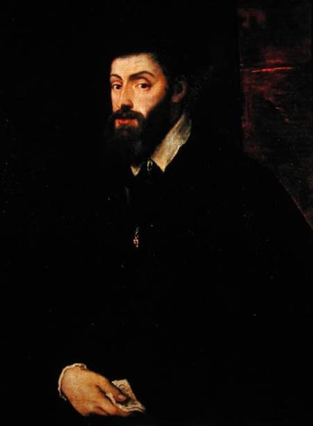 Portrait of Charles V (1500-58) de Tiziano Vecellio