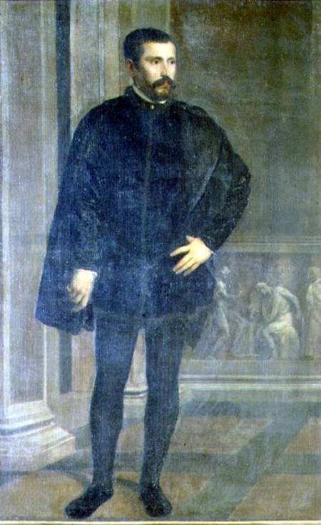 Portrait of Diego Hurtado de Mendoza (1503-75), Spanish politician de Tiziano Vecellio