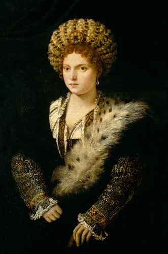 Isabella d Este, Markgräfin von Mantua de Tiziano Vecellio