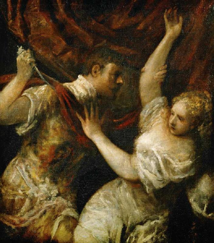 Tarquinius und Lucrecia de Tiziano Vecellio