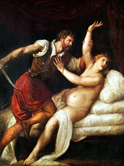 The Rape of Lucretia de Tiziano Vecellio