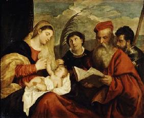 Madonna and Child with SS. Stephen, Jerome and Maurice