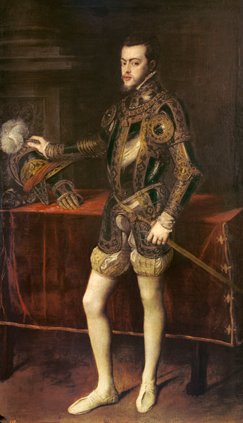 Portrait Philipps II. de Tiziano Vecellio