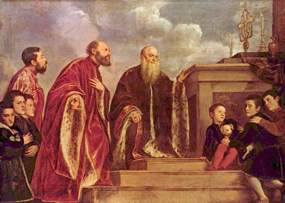 Votive picture of the family Vendramin de Tiziano Vecellio